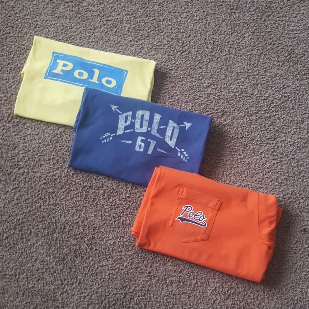 SOLD!!! 3 Polo RL Vintage Men's T-Shirts